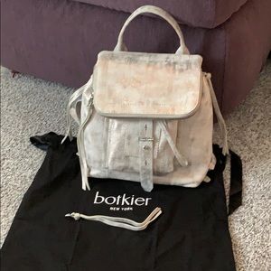 NWOT Botkier Warren Metallic Leather Backpack